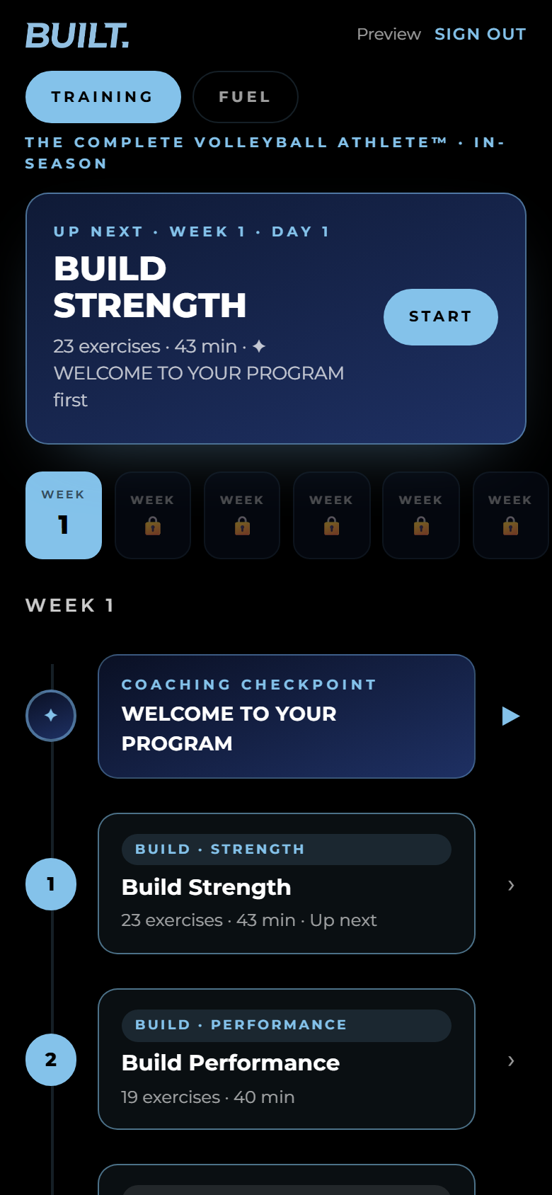 The 12-week plan