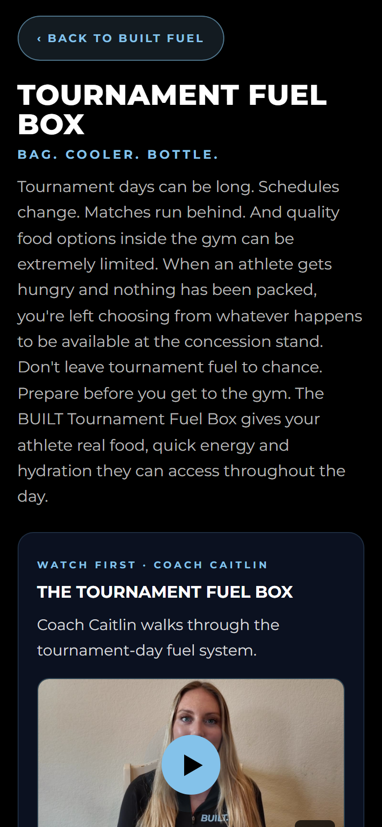 Tournament Fuel Box