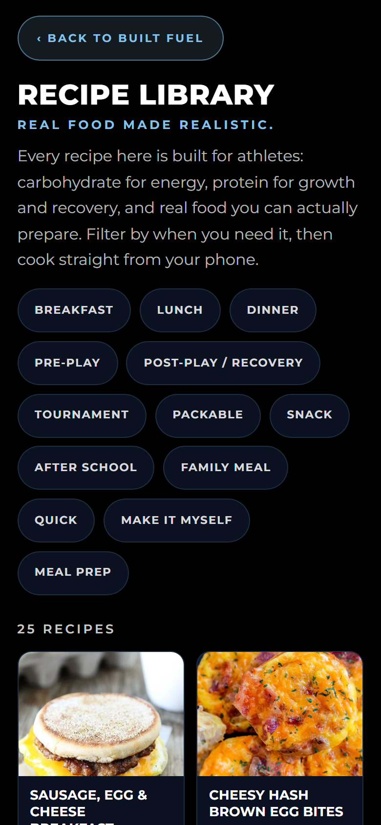 Recipe Library